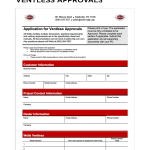 Application for ventless approvals picture